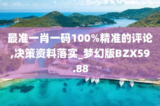 最准一肖一码100%精准的评论,决策资料落实_梦幻版BZX59.88