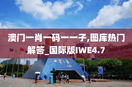 澳门一肖一码一一子,图库热门解答_国际版IWE4.7