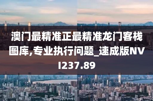 澳门最精准正最精准龙门客栈图库,专业执行问题_速成版NVI237.89