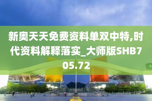 新奥天天免费资料单双中特,时代资料解释落实_大师版SHB705.72