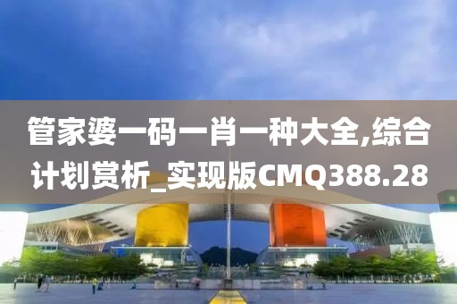 管家婆一码一肖一种大全,综合计划赏析_实现版CMQ388.28