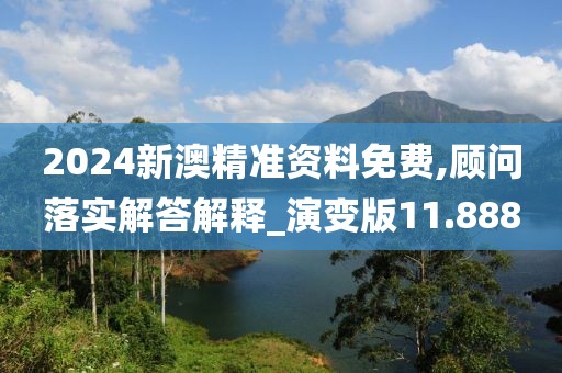 2024新澳精准资料免费,顾问落实解答解释_演变版11.888