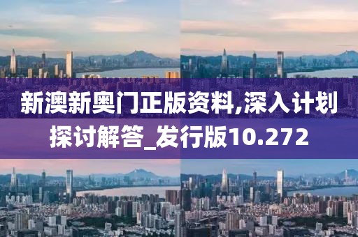 新澳新奥门正版资料,深入计划探讨解答_发行版10.272