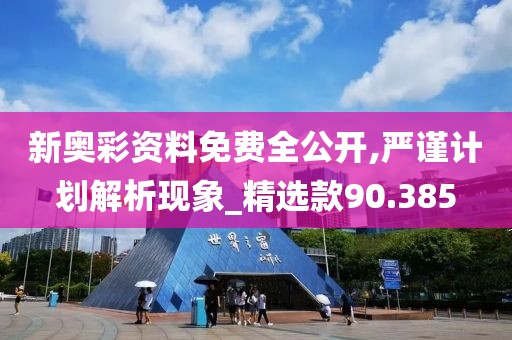 新奥彩资料免费全公开,严谨计划解析现象_精选款90.385
