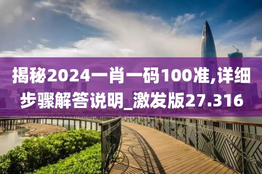 揭秘2024一肖一码100准,详细步骤解答说明_激发版27.316