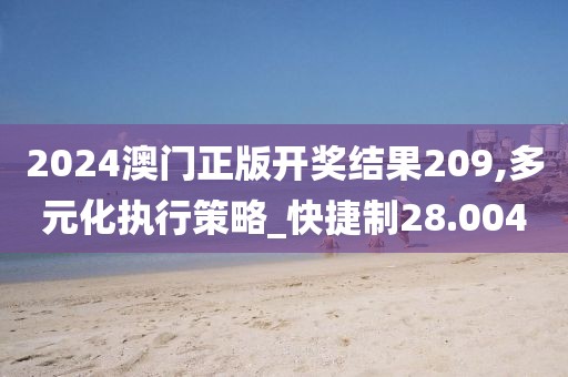 2024澳门正版开奖结果209,多元化执行策略_快捷制28.004