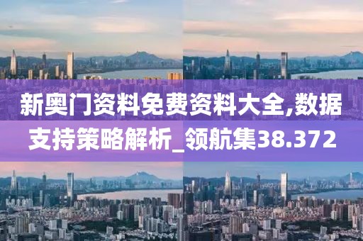 新奥门资料免费资料大全,数据支持策略解析_领航集38.372