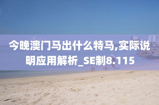 今晚澳门马出什么特马,实际说明应用解析_SE制8.115