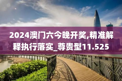 2024澳门六今晚开奖,精准解释执行落实_尊贵型11.525