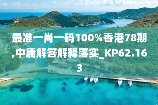 最准一肖一码100%香港78期,中庸解答解释落实_KP62.163